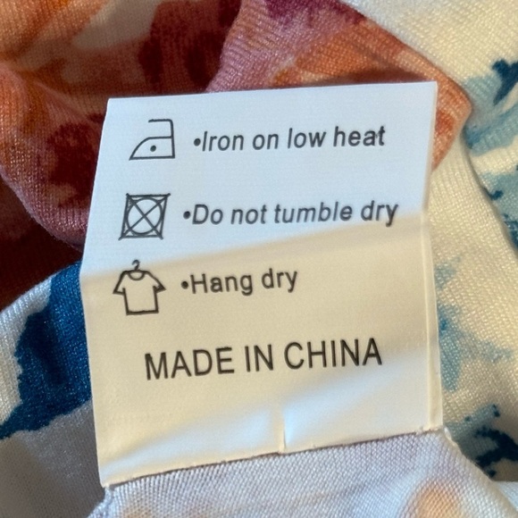 NWT Wneedu Womens Maxi Dress Size Small Hawaiian Floral Print Casual Sleeveless - Picture 5 of 14